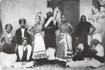 The melam or troupe of Kannuswami Nattuvanar (1864-1923) in Baroda