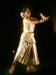 Abhinaya in Bharatanatyam � a woman embracing her lover 