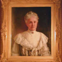 Photo of a painting of Adelia Field Johnson